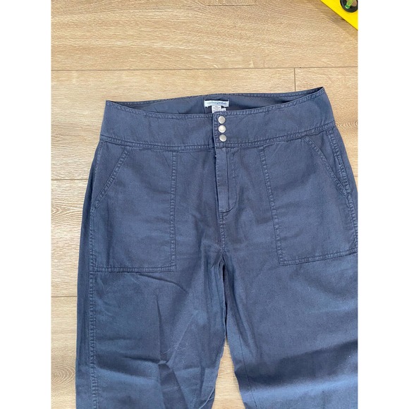 Carbon 2 Cobalt Women’s Size 10 Leeway Cotton-Linen Blend Pant Resort Relaxed - Picture 3 of 8
